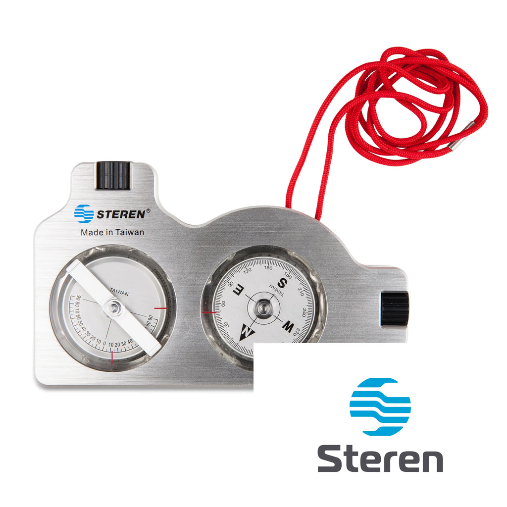 Steren Satellite Finder - Precision Surveyor's Compass for Accurate Satellite Dish Placement, Adjustable Alignment Lenses, Durable Aluminum Housing, Ideal for Installers and Site Surveyors.