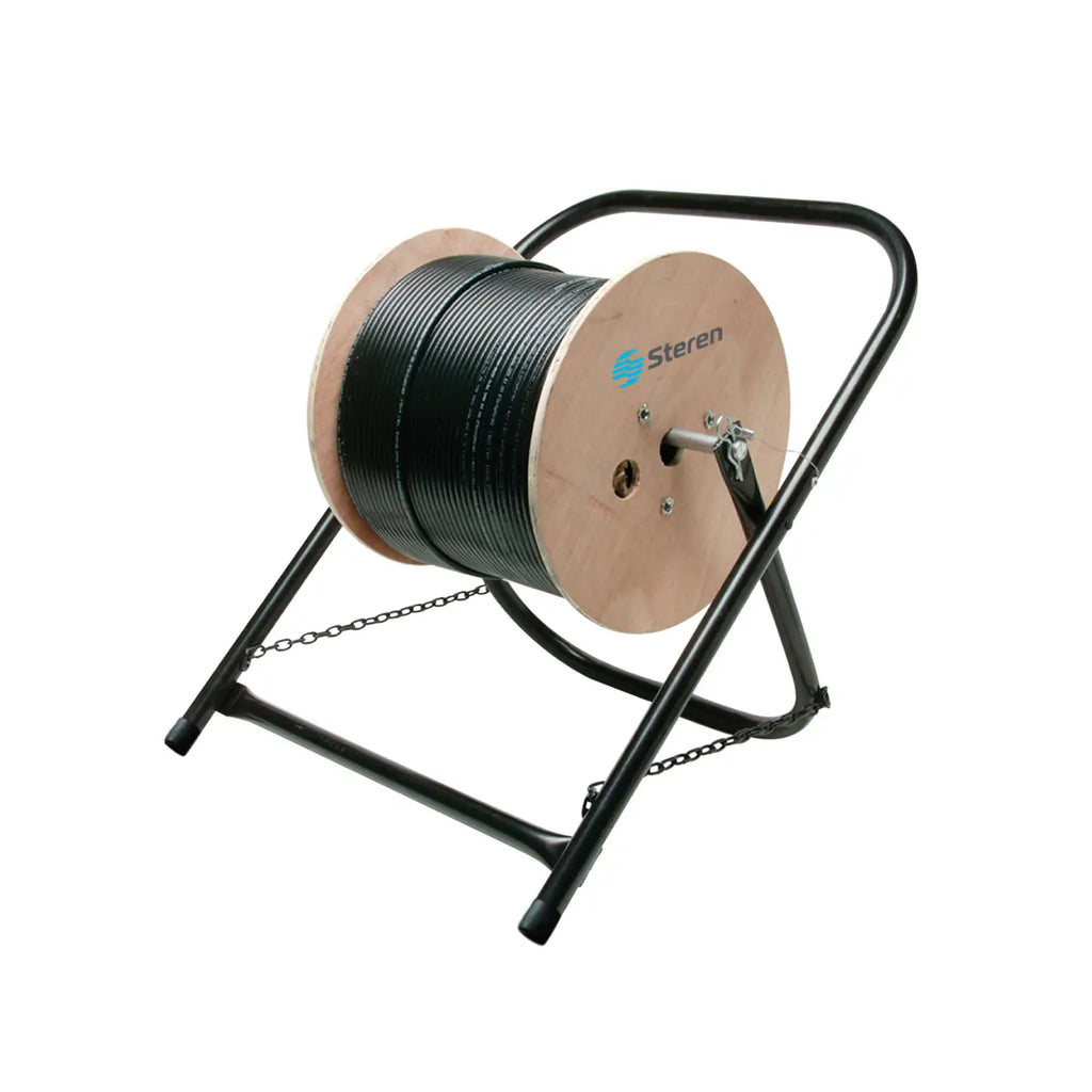 Steren Heavy-Duty Cable Caddy Stand - Holds Cable Spools Up to 100lbs & 20" x 16" Cables - 204-407