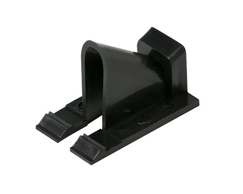 Steren Vinyl Siding Clip RG6 Vertical Black - UV Protection  - 100 Pack