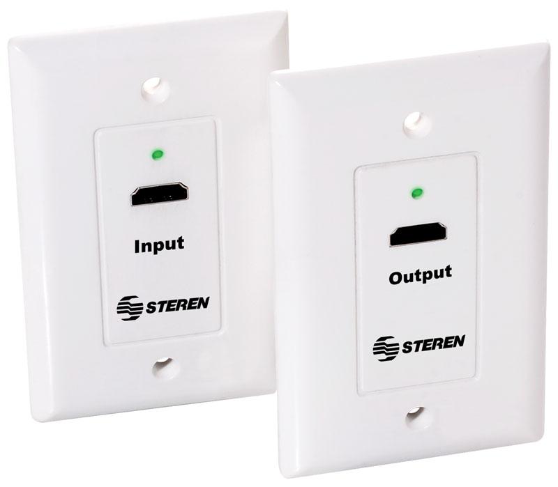 Steren HDMI over Category-6 Extender Wall Plates (Pair)