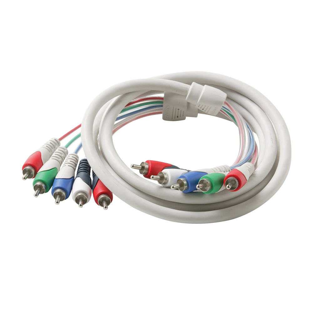 Steren 6ft Ivory 5-RCA Mini Component A/V Cable for High-Definition Video Transfer on DVD Players and HDTVs