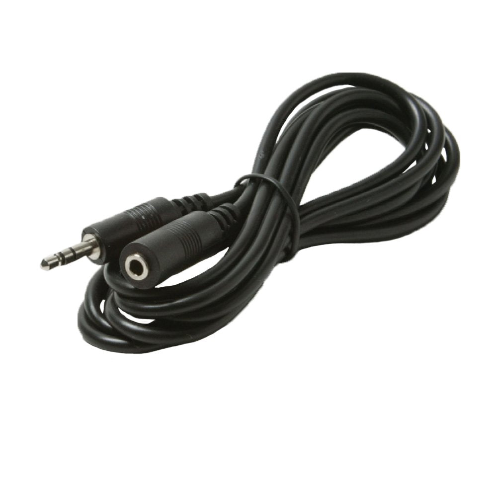 Steren 12ft 3.5mm Stereo Extension Cable - Black